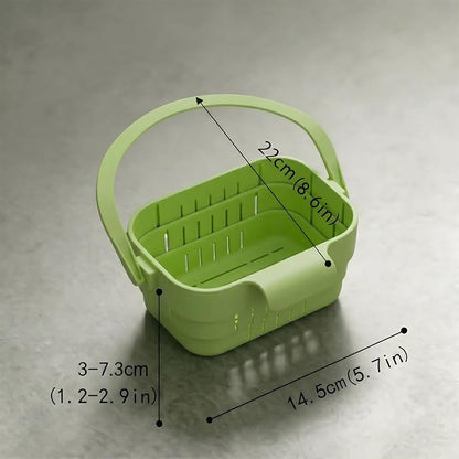 Foldable Hanging Sink Drain Basket Stretchable Kitchen Colander - Image 5