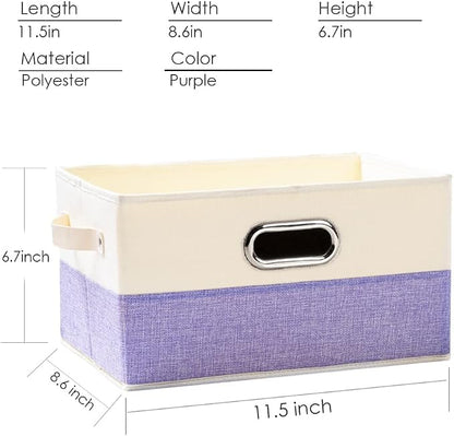 PRANDOM Fodable Storage Bins for Closet Decorative Fabric Storage Baskets Cubes - Image 4