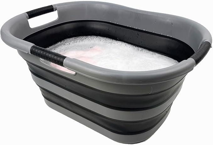 SAMMART 40L Collapsible Plastic Laundry Basket - Image 5