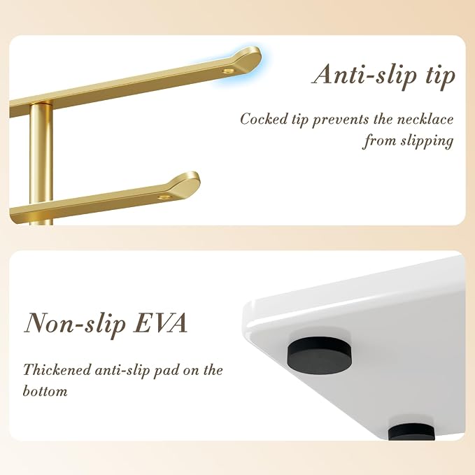 pickpiff Jewelry Stand Holder Organizer: 14.5" Sturdy Hanger - Image 5