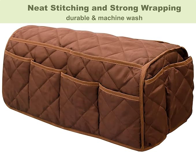 Armchair Caddy for Recliner Organizer Brown Coffee Sofa Armrest Organizer - Image 3
