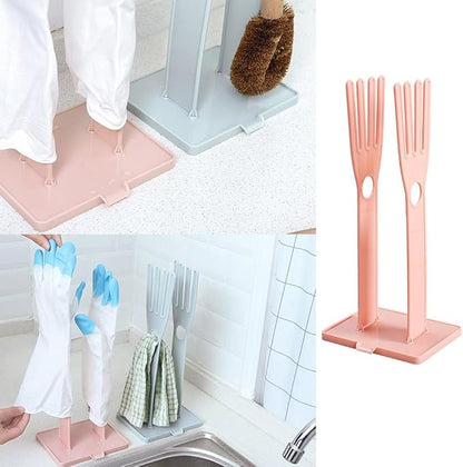 2 Pack Household Gloves Holder Rack Organizer Household Cleaning Glove Drying - Image 7