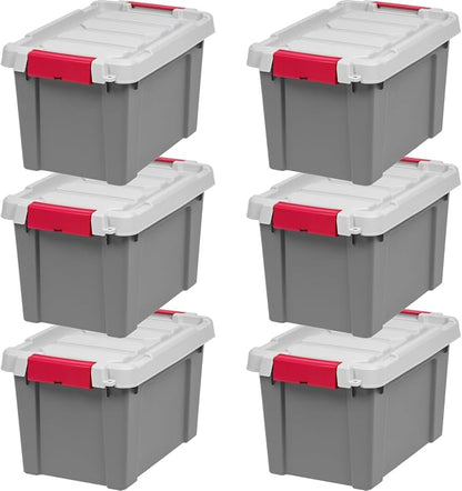 IRIS USA 5 Gallon Lockable Storage Totes by IRISUSA