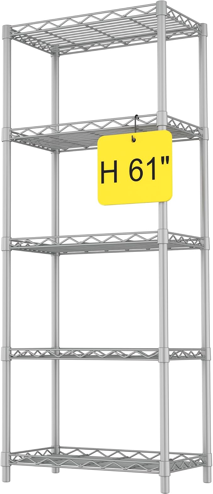 HOMEFORT 5-Tier Wire Shelving 5 Shelves Unit Metal Storage Rack Durable - Image 9