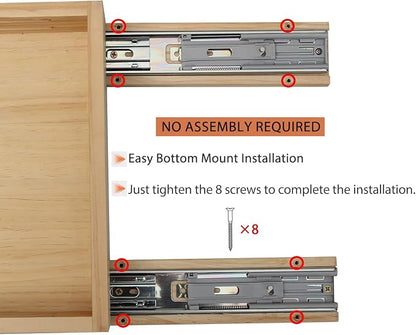 Kitchen Cabinet Organizer, Wood Pull Out Drawer, W12''×D10''×H3'' | Fully - Image 4