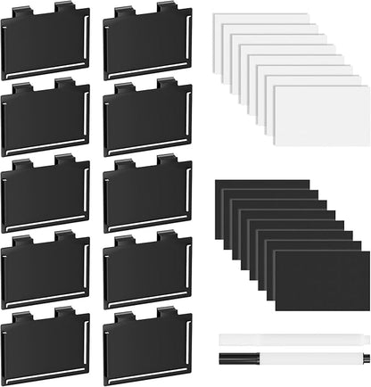 SpaceAid 10 Pack Pantry Basket Labels Clip on by SpaceAid