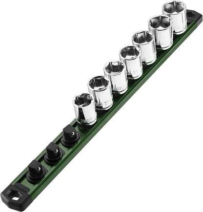 WORKPRO Magnetic Socket Organizer, 3/8-Inch Drive Aluminum Alloy Sockets Rail - Image 9