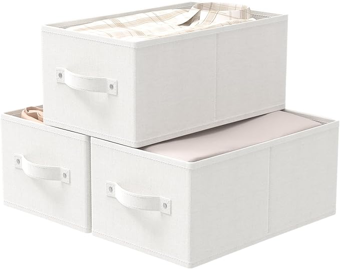 Foldable Closet Organizer, 3 Pack Cube Storage Bin, Clothes Basket by Unknown