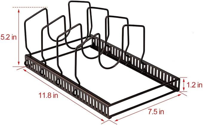 Toplife Pot Lids Organizer Rack - Image 2