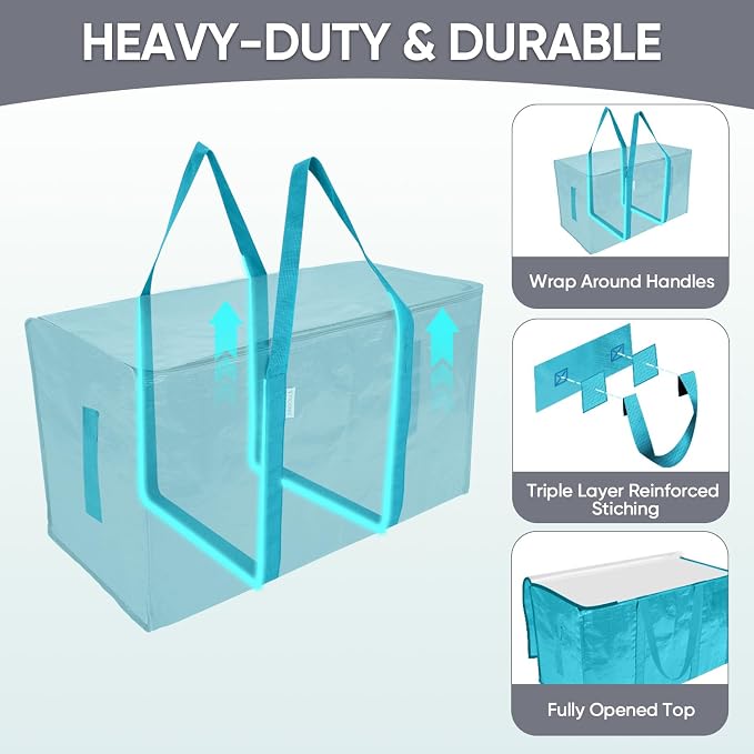 TICONN 4 Pack Extra Large Moving Bags - Image 3