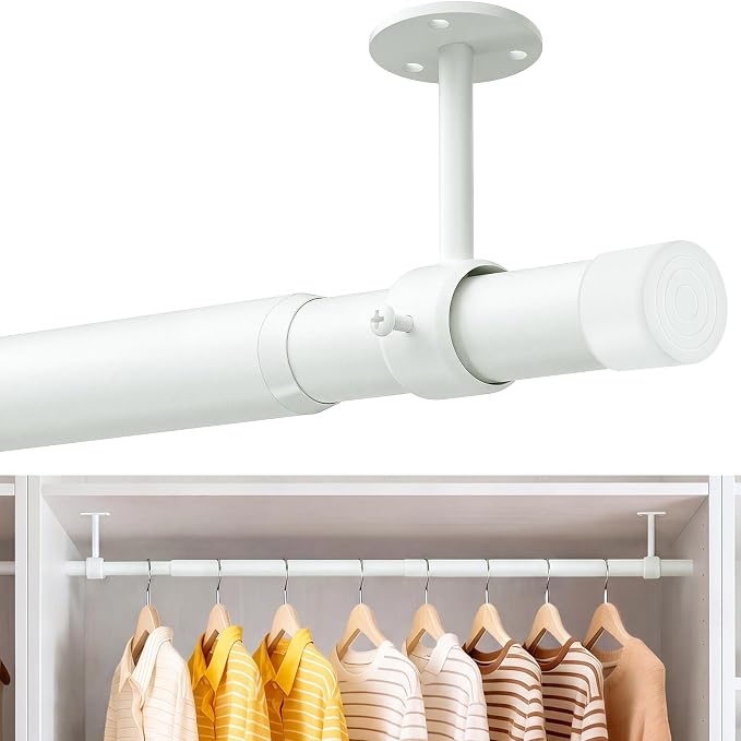 Supforce Ceiling Mounted Closet Rods by Supforce