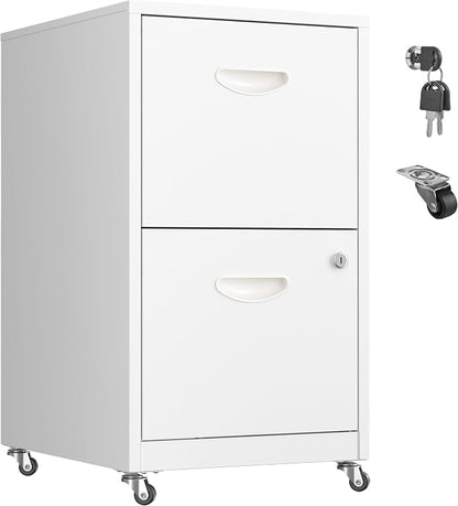 2 Drawer Mobile File Cabinet by MetalMax