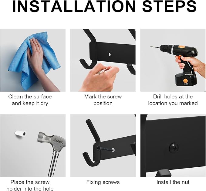 VAEHOLD Wall Hooks for Hanging, Towel Hanger, Hat Hooks, Robes Hook in Bathroom - Image 5