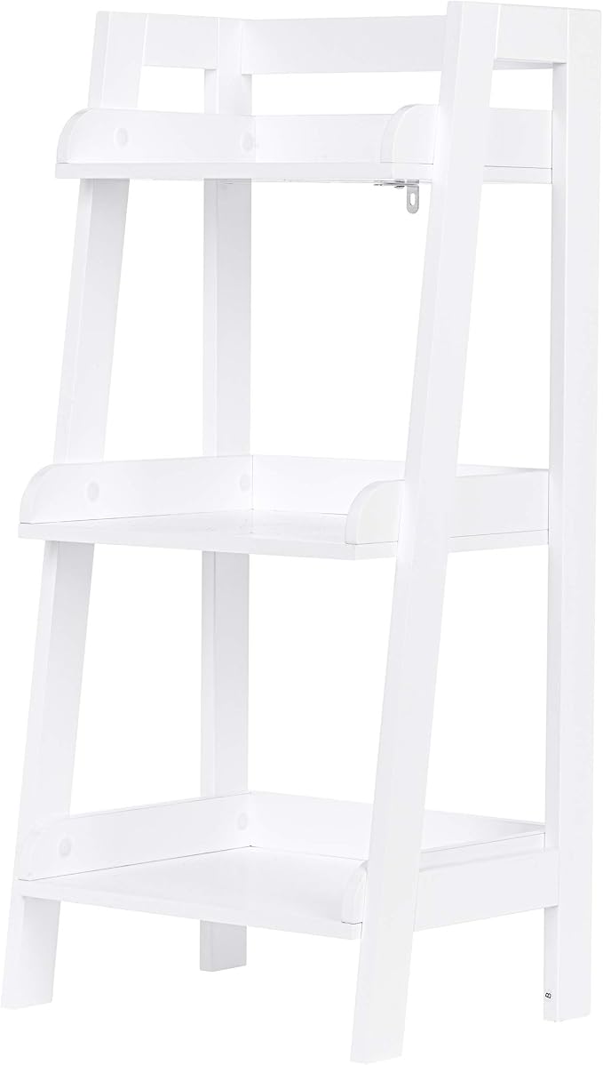 UTEX 3-Tier Bathroom Ladder Shelf, Small Towel Storage Rack, 2 Built-In Handles - Image 8