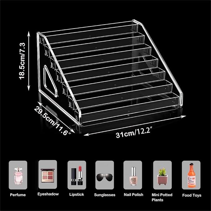 7 Tier Acrylic Display Stand Organiser - Image 7
