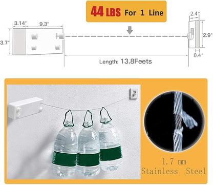 BESy Retractable Clothesline ABS case+Aluminum Dryer - Image 5