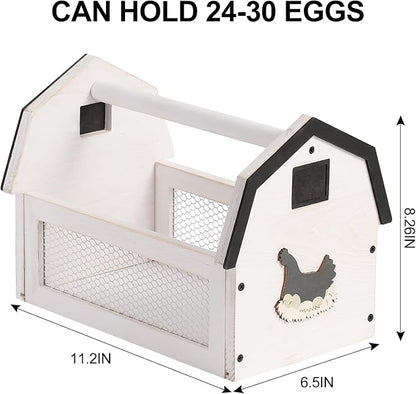 Wood Farmhouse Egg Collecting Basket - Image 2
