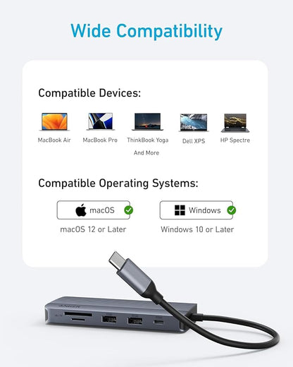 Anker 10-in-1 USB C Hub, Dual-Display USB C Docking Station, One 4K@30Hz HDMI - Image 6