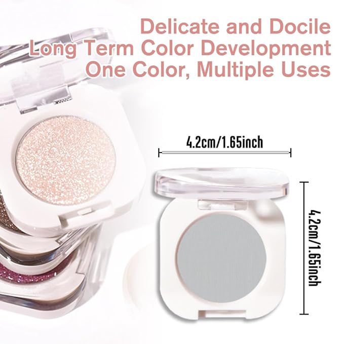 Grey Single Matte Eyeshadow Makeup, Neutral Powde Eye Shadow - Image 5
