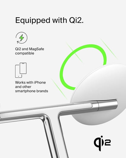Belkin MagSafe-Compatible 3-in-1 Wireless Charger Stand 15W - Image 3