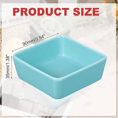 PATIKIL Square Paper Clip Holders, Ceramic Bowl Dish Clip Dispenser Organizer - Image 2