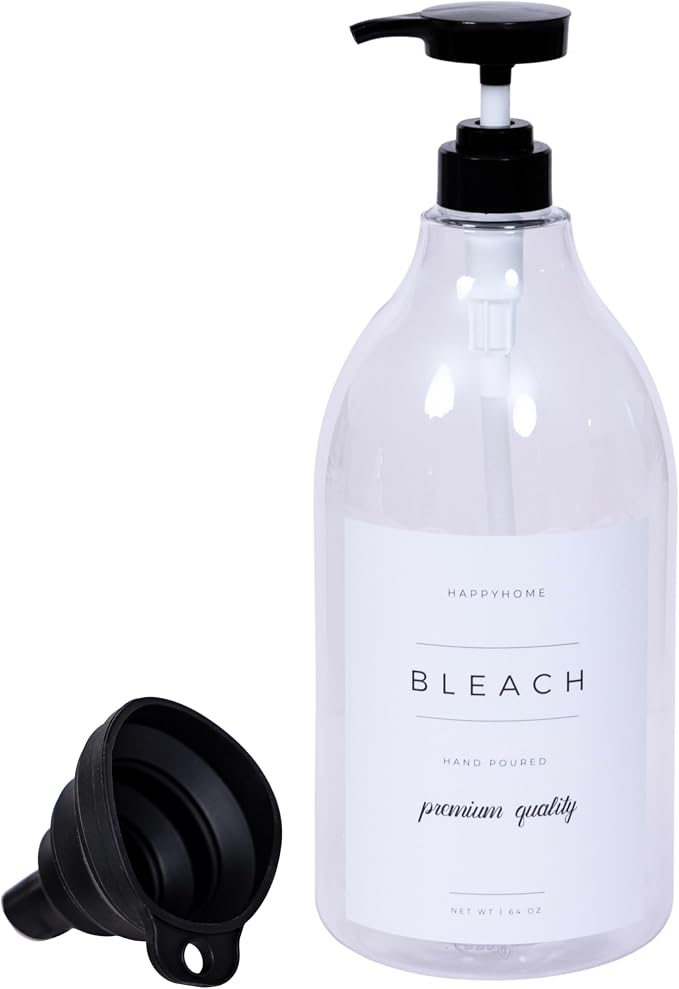 Liquid Bleach Dispenser for Laundry Room by HappyHome