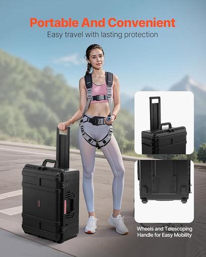 VEVOR Weatherproof Hard Case, Heavy Duty Protective Dry Box Case - Image 6