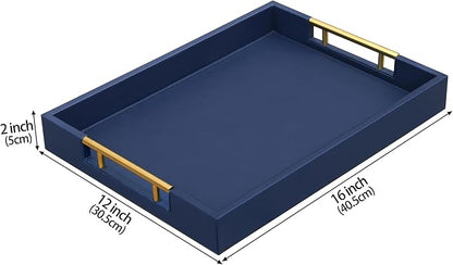 HofferRuffer Faux Leather Serving Tray - Image 2