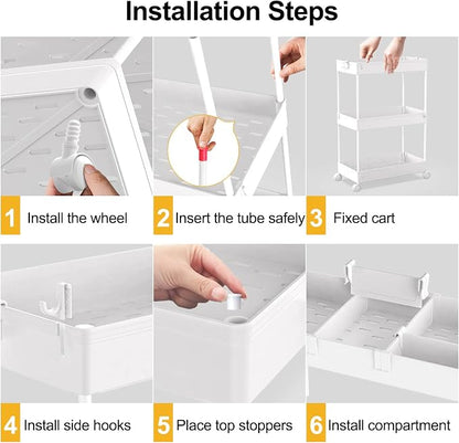 SPACELEAD 3 Tier Rolling Cart - Image 3
