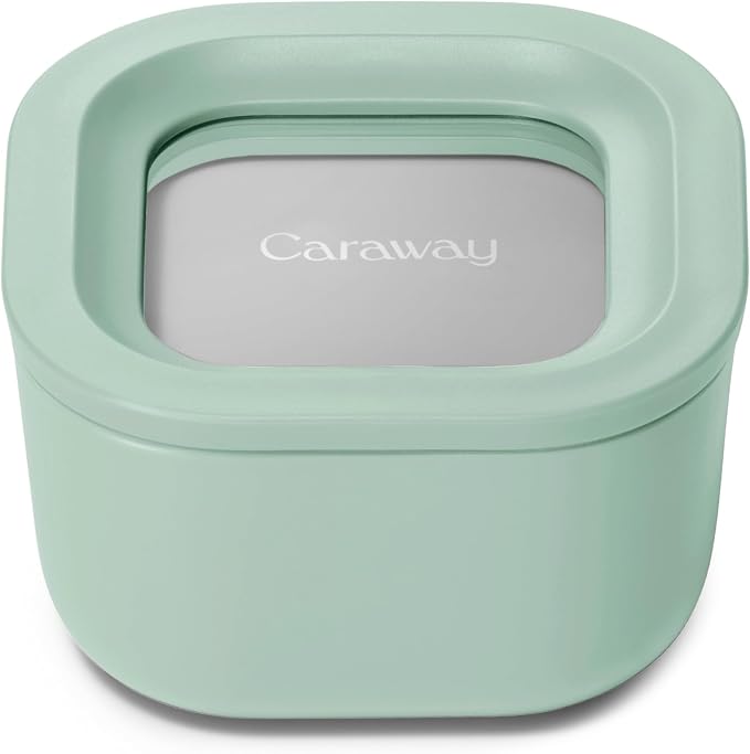Caraway Mini Square Food Storage Container by Caraway