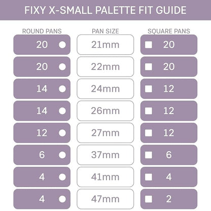 FIXY Empty Magnetic Makeup Palette Set of 2 - Image 4