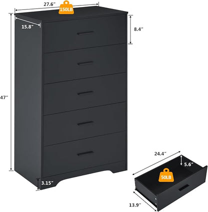 LIDYUK Dresser for Bedroom, Wood Dresser - Image 2