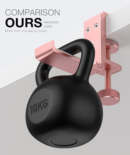 Foldable Headphone Stand and Hook – Aluminum Headset Holder Clamp Mount Under - Image 3