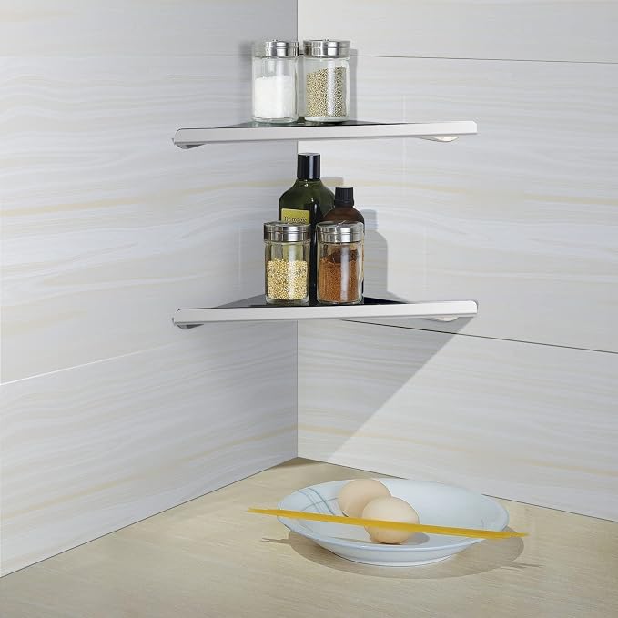 2 Pcs 304 Stainless Steel Corner Shelf - Image 7