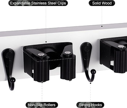 2 Pack Broom Holder Wall Mount - Image 4