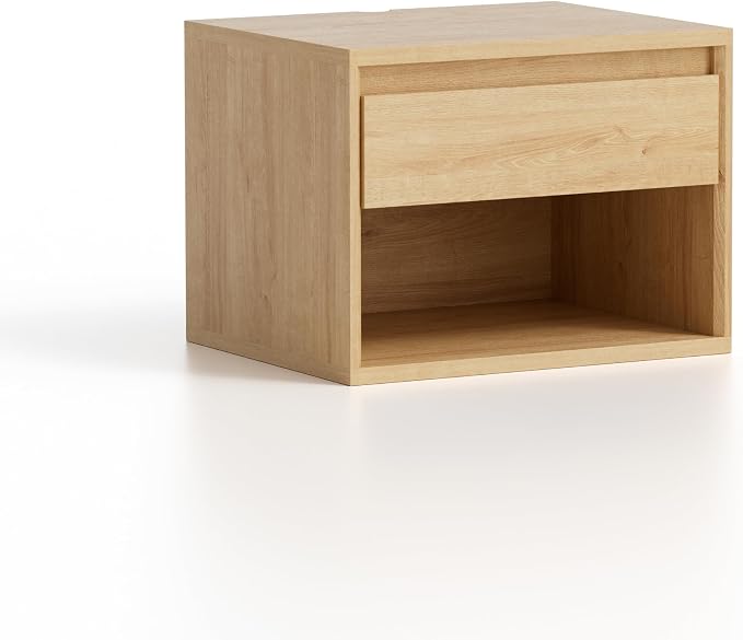 Mid Century Modern Floating Nightstand, Wall Mounted End Table - Image 7