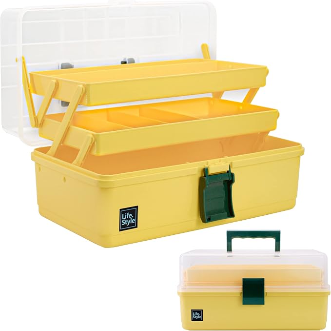 Creahaus 13 inch Art Craft Organizer Storage Box by Creahaus