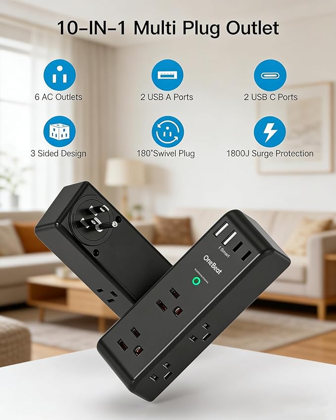 Surge Protector Outlet Extender - Image 3