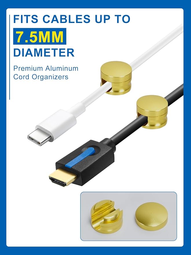 3 Pack Upgraded Cord Management Clips - Image 4