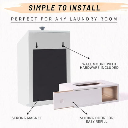 Magnetic Lint Bin and Dryer Sheet Holder Set - Image 2