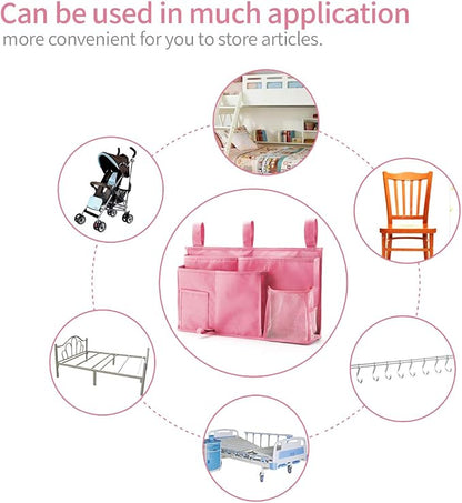 Bseash Bunk Bed Organizer, Bedside Caddy Hanging Bed Organizer Storage Bag 8 - Image 5