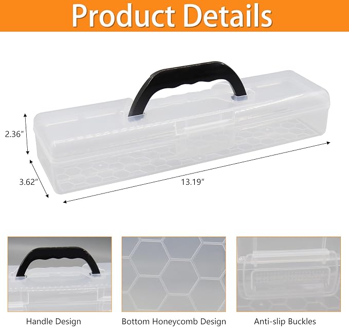 Plastic Storage Container with Lid, Small Storage Bin - Image 2