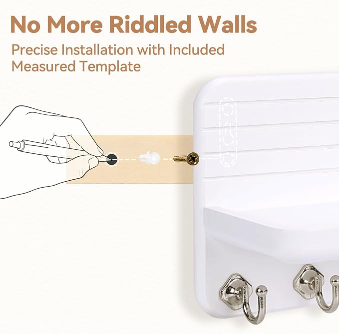 Key Holder for Wall, Mail Organizer Wall Mount - Image 4