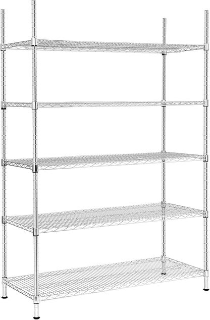 Land Guard 5 Tier Chrome Storage Racks and Shelving by LandGuard