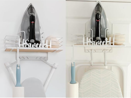 Farmhouse Ironing Board Hanger Wall Mount or Over the Door by Unknown