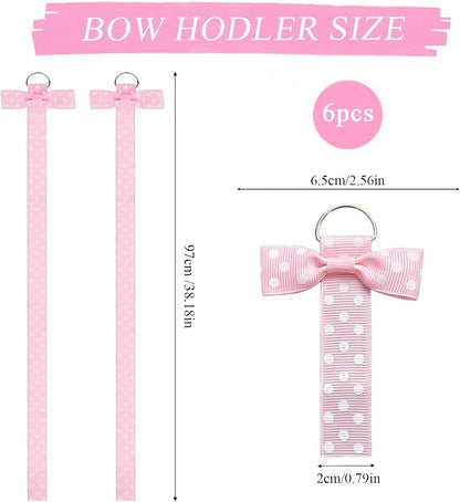 6 PCS Headband Bow Holder for Girls Hair Bows Clips Storage Bow Organizer - Image 3