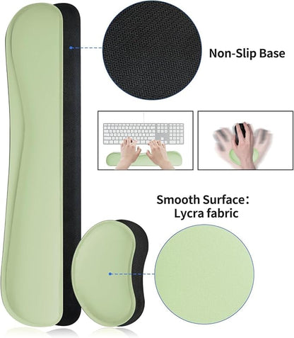 Bloss Leather Desk Pad and Keyboard Wrist Rest, Large Mouse Pad + Keyboard and - Image 6