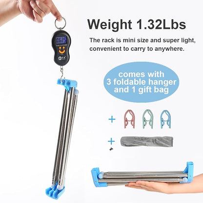 Portable Garment Rack, Folding Clothes Rack, Collapsible Clothing Rack - Image 6