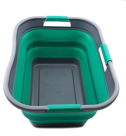 SAMMART 30L Collapsible Plastic Laundry Basket by SAMMART