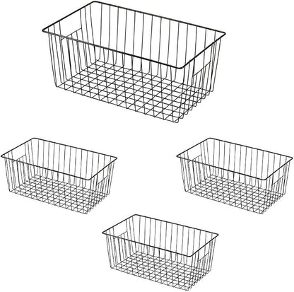 16inch Freezer Wire Storage Organizer Baskets, Household Refrigerator Bin by Y.Z.Bros